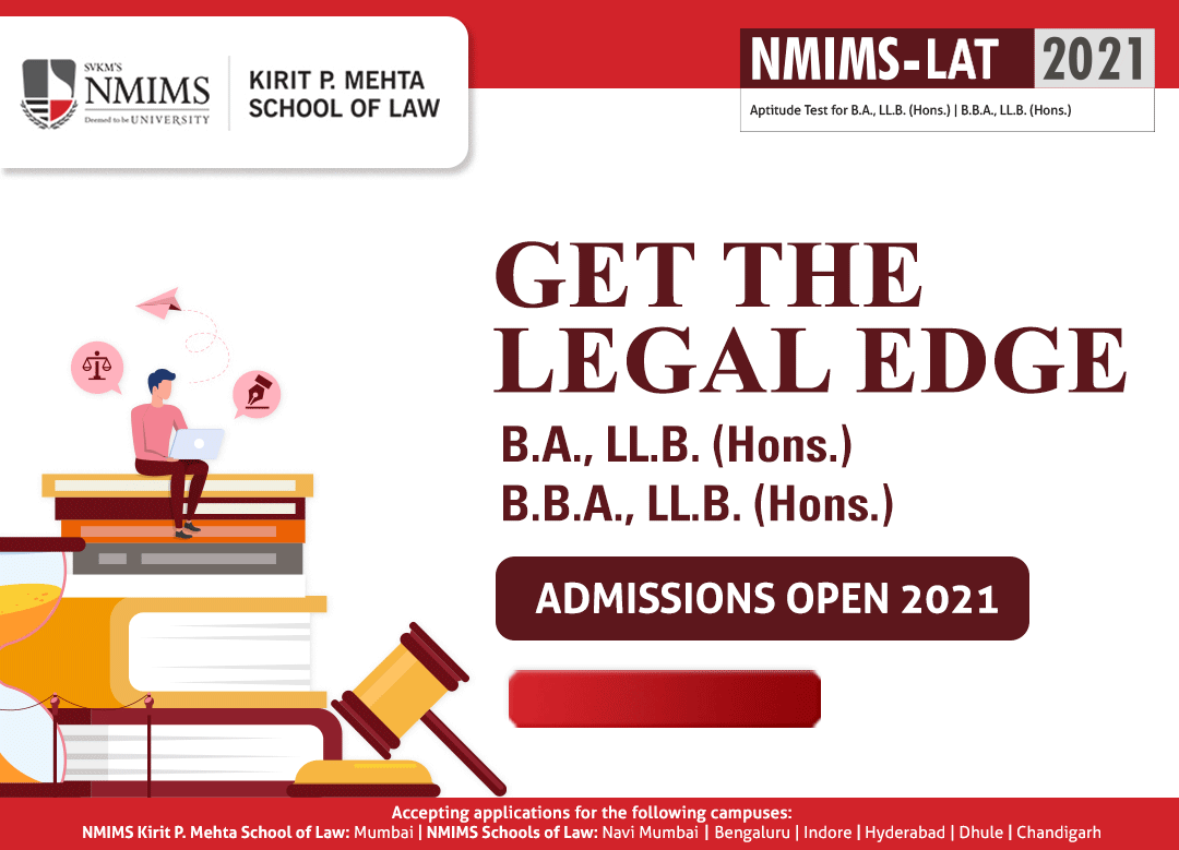 NMIMS-LAT 2021 Registrations Open, A National Level Law Aptitude Test of SVKMs NMIMS Deemed to be University